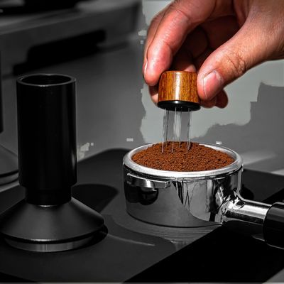 Professional Barista Essential 2-in-1 Constant Pressure Coffee Tamper with WDT Needles