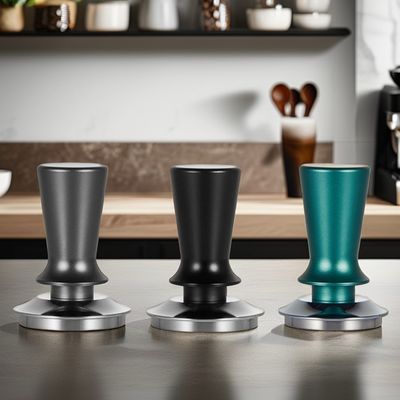 Stocked Calibrated Pressure Spring Loaded Tamper for Baristas' Custom Logo Espresso Tool