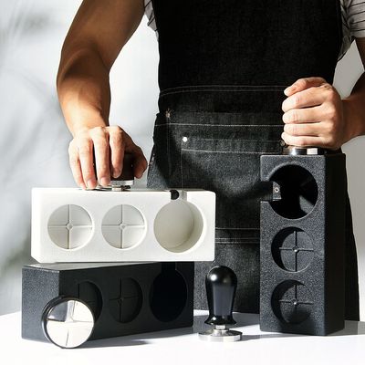 58mm Portafilter Holder for Espresso Enthusiasts and Modern ABS Coffee Tamper Stand