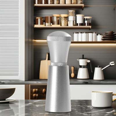 Stainless Steel Espresso Needle Distributor Tool with Ceramic Mixing Dispenser and Stand