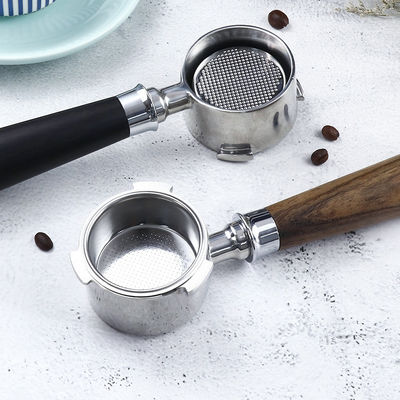 Customized Color 51mm Ceramic Coffee Portafilter with Novelty Design Bottomless Handle