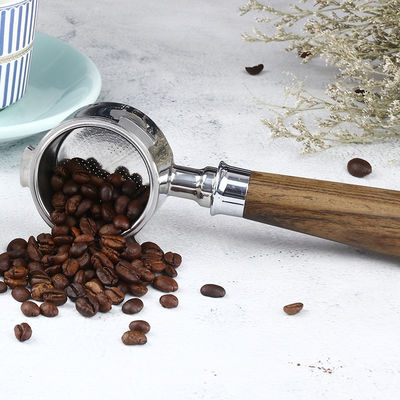 Customized Color 51mm Ceramic Coffee Portafilter with Novelty Design Bottomless Handle