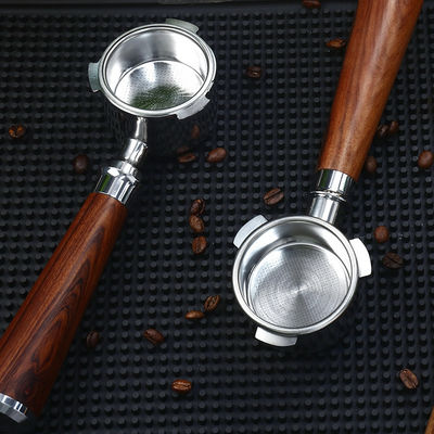 Customized Color 51mm Ceramic Coffee Portafilter with Novelty Design Bottomless Handle