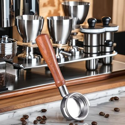 Silver 51MM Magnetic Coffee Dosing Ring with Customize Logo Acceptable Barista Tamper