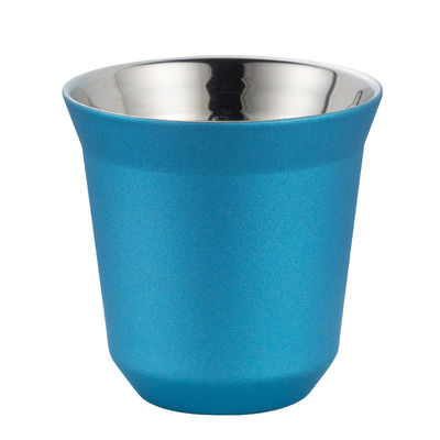 80ml Capacity Double-Layer Stainless Steel Coffee Cup for Coffee Tea Beer or Water