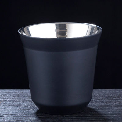 80ml Capacity Double-Layer Stainless Steel Coffee Cup for Coffee Tea Beer or Water