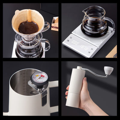 Adjustable Speed Cordless Reusable Manual Mill Portable 48mm Flat Burr Coffee Grinder
