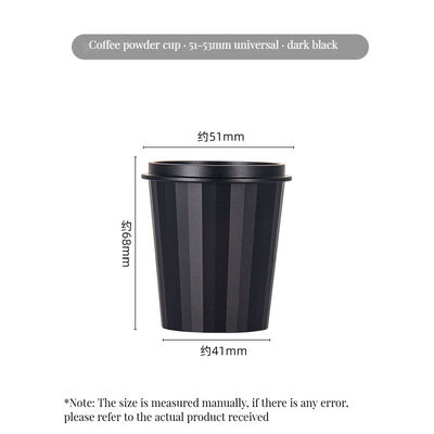 Baristas' Favorite Customized Stainless Steel Coffee Powder Cup with Foam Milk Function