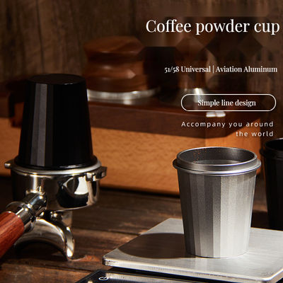 Baristas' Favorite Customized Stainless Steel Coffee Powder Cup with Foam Milk Function