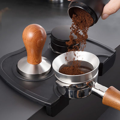 Stainless Steel Coffee Beans Tamper Eco-Friendly 51MM 58MM Magnetic Coffee Dosing Ring