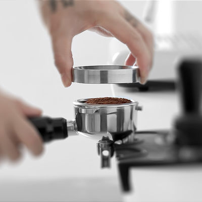 Stainless Steel Coffee Beans Tamper Eco-Friendly 51MM 58MM Magnetic Coffee Dosing Ring