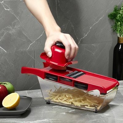 Stocked Durable Kitchen Tools Versatile 16-Blade Bamboo Stainless Steel Food Chopper