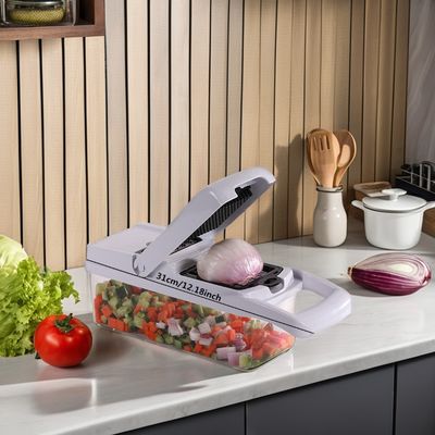 Genius 22-Function Stainless Steel Bamboo Food Chopper Your Versatile Kitchen Tool
