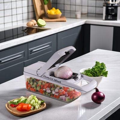 22-in-1 Versatile Bamboo Fruit Vegetable Cutter Customized Size Hand Vegetable Slicer