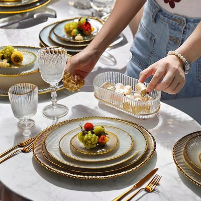 Upgrade Your Kitchen Entertaining with Our Minimalist Glass Tray featuring Deer Accent