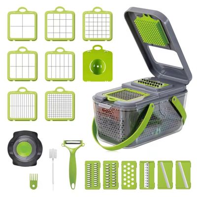 BAMBOO 22 in 1 Multi-functional Vegetable Cutter Food Chopper Fruit Slicer Food Cutter