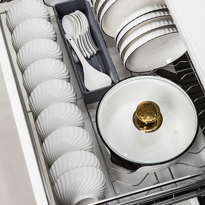 Dinnerware Sets in Contemporary Design Style Ceramic White Porcelain with Black Rim