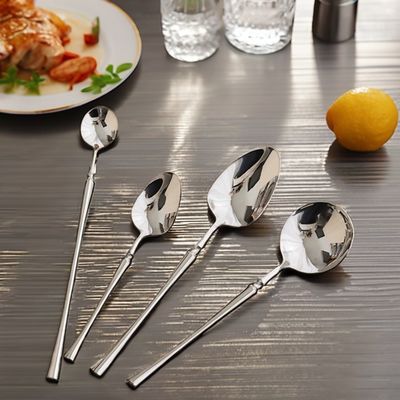 Customized Logo Acceptable 24pcs Elegant Gold Stainless Steel Flatware Set for Hotel
