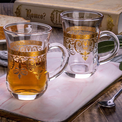 200 ML Capacity Custom Logo Gracious Glass Drinking Cup with Classic Design and Beer Mug
