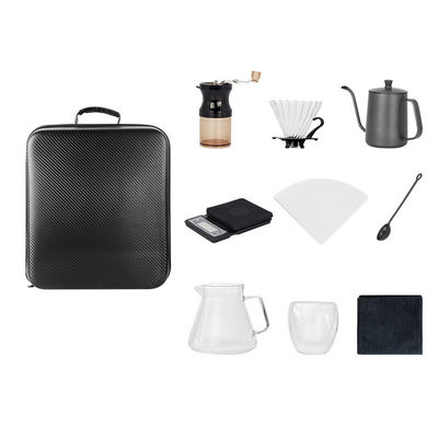 Convenient Camping Tools Set for Easy Brewing of Arabic Coffee and Tea Black Color