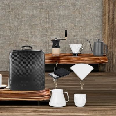 Convenient Camping Tools Set for Easy Brewing of Arabic Coffee and Tea Black Color