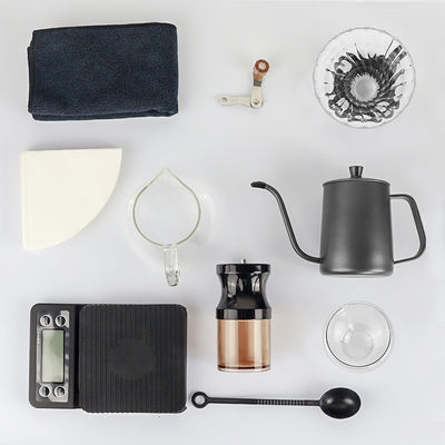 Convenient Camping Tools Set for Easy Brewing of Arabic Coffee and Tea Black Color