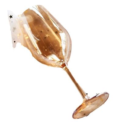 Present Your Loved Ones with Elegant Amber U-Shaped Luxury Red Wine Goblets 100 Quantity