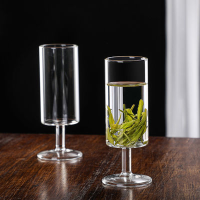 Minimalist Design Style High Temperature Resistant Water Glass Infuser for Tea Tasting