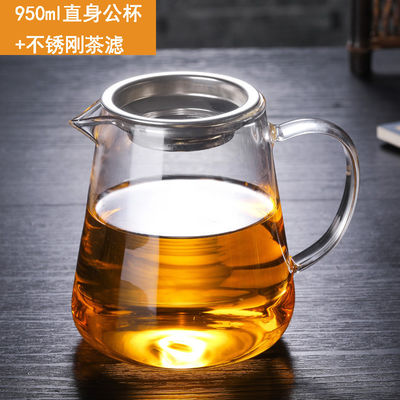 Customized 500ml-1L Borosilicate Glass Kung Fu Tea Cups with High Temperature Handles