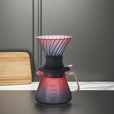 All Applicable People Exquisite Luxury Handmade Borosilicate Glass Pour Coffee Tea Set