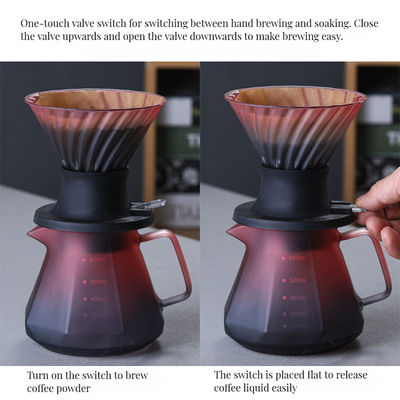 All Applicable People Exquisite Luxury Handmade Borosilicate Glass Pour Coffee Tea Set