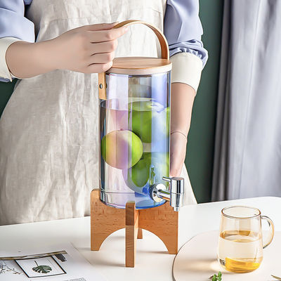 Unisex Pressing Type Glass Dispenser Trendy 7000ml Capacity for Lemon Juice Tea and More
