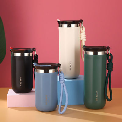 Customized Logo 350ml 450ml Stainless Steel Coffee Mugs Portable for Office and Camping