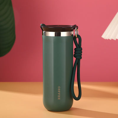 Customized Logo 350ml 450ml Stainless Steel Coffee Mugs Portable for Office and Camping