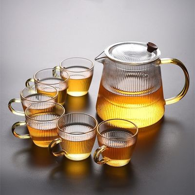 1000ml Capacity Borosilicate Glass Milk Jugs with Classic Design Heat Resistant Handle Customized Size
