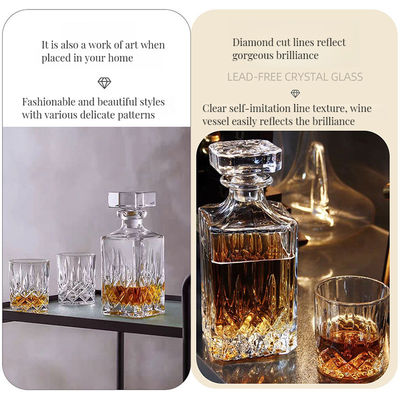 Upgrade Your Drinking Experience with Lead-Free Crystal Decanter and Whiskey Tumblers