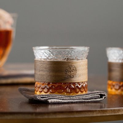 Modern Design Hammer Pattern Glass Cup for High Borosilicate Glass Coffee and Tea