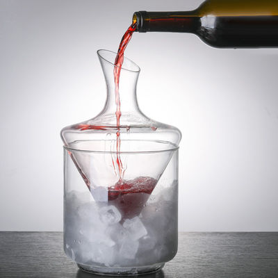 Decanter Bottle Clear High Borosilicate Glass 1000ml with Elegant and Modern Design