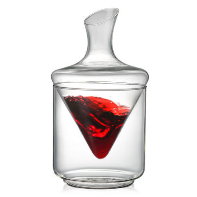 Decanter Bottle Clear High Borosilicate Glass 1000ml with Elegant and Modern Design