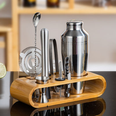 Disposable Bamboo Tongs and 304 Stainless Steel Measuring Cup Bar Tools for Accessory Set