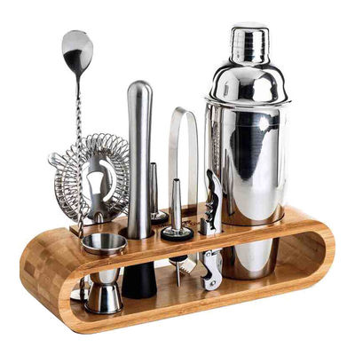 Stainless Steel Cocktail Bartender Tool Kit for Home Bartending and Customized Color