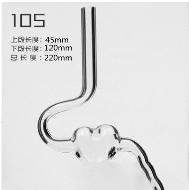 Bar Accessories Wave Design Bulk Reusable Borosilicate Glass Straws Transparent Colorful