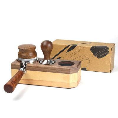 58mm Barista Tool Black ABS Portafilter Espresso Tamper Holder with Customized Size
