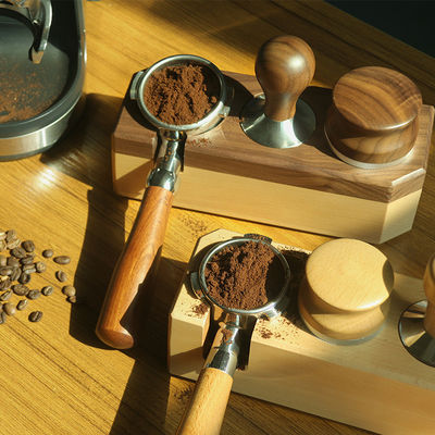 58mm Barista Tool Black ABS Portafilter Espresso Tamper Holder with Customized Size