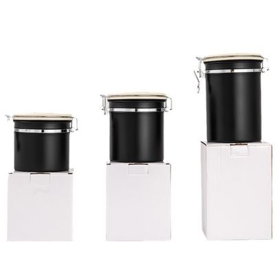 Food Storage Package Modern 304 Stainless Steel Coffee Can with Breathable Preservation