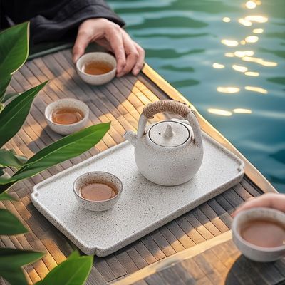 Retro Design Style Gift Box Coffee Set with Waterproof Hand-brewed Coffee Pot Set
