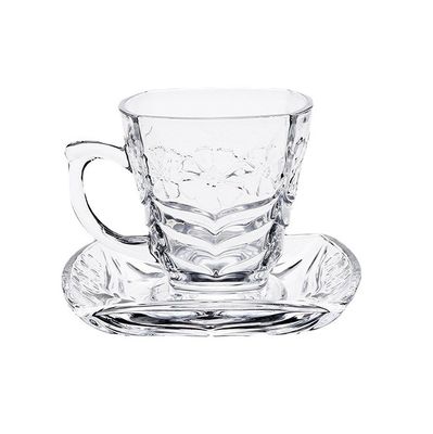 Simple Design Ceramic Porcelain Coffee Cup and Saucer Set for Home Decoration