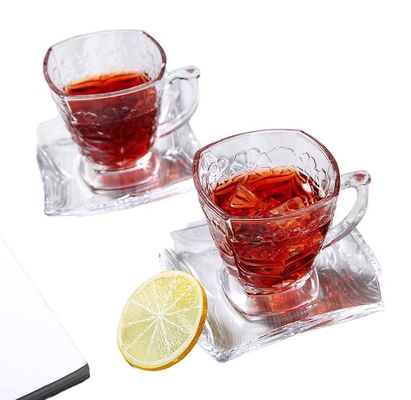Simple Design Ceramic Porcelain Coffee Cup and Saucer Set for Home Decoration