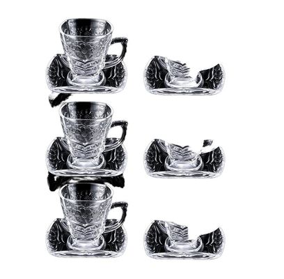 Simple Design Ceramic Porcelain Coffee Cup and Saucer Set for Home Decoration