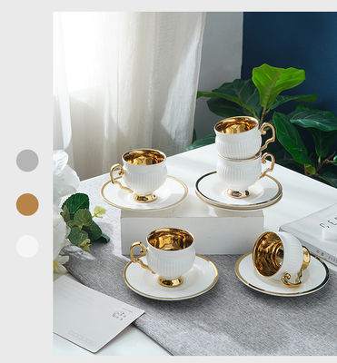 Release Arabian Design Ceramic Coffee Cups for Coffee Shops Customized Logo
